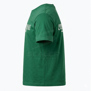 T-shirt en polyester/coton tricoté brodé pour l'été, doux, léger, coupe décontractée, confortable, hauts de tous les jours pour hommes - Product Image 3
