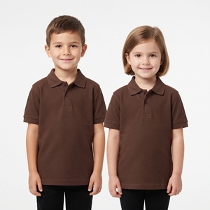 Camiseta Polo Unisex para Niños, Playera Informal de Manga Corta con Cuello Clásico, Ropa Casual Lisa al por Mayor para Niños - Product Image 5