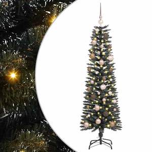 Sapin de Noël artificiel vert de 59,06 pouces avec 150 LED pour décorations festives - Product Image 2