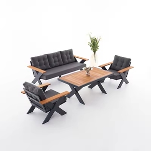 Sofá Seccional de tela hecho a mano de Vietnam con marco de metal duradero para la escuela del hospital en casa Más - Product Image 2