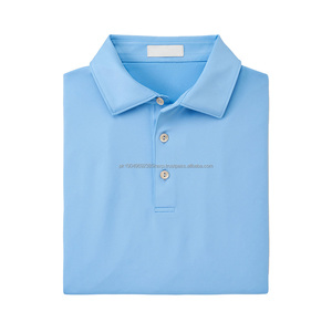 Poly Spandex Blend Custom Blanks Diseñador de los hombres Golf Polo T Shirt De Golf Plain Shirts para hombres Tamaño grande - Product Image 2