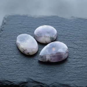 Opale Dendritique Naturelle en Gros, Cabochon d'Opale Dendritique en Pierre Précieuse pour la Conception de Bijoux - Product Image 5
