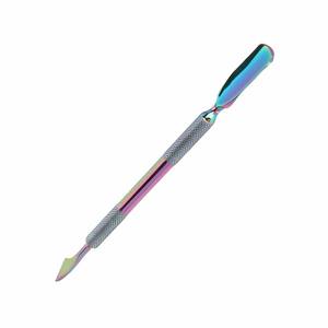 Pousse-cuticules de qualité supérieure en titane couleur arc-en-ciel, double face, pour le soin des ongles et le nail art - Product Image 6