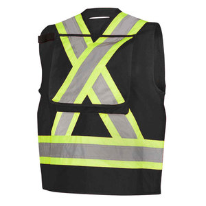 Gilets de sécurité pour hommes, uniforme d'hiver pour agents de sécurité, gilet haute visibilité décontracté avec logo, 100% coton, vêtements de travail pour la construction - Product Image 2