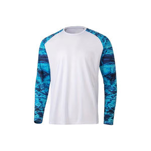 เสื้อยืดคอกว้างแขนยาวทรงปกติสำหรับผู้ชาย คุณภาพดีที่สุด ผลิตจากโพลีเอสเตอร์ ระบายอากาศได้ดี เป็นมิตรต่อสิ่งแวดล้อม น้ำหนัก 220 กรัม รับผลิตแบบ OEM - Product Image 1