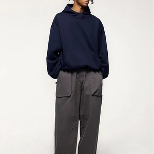 เสื้อฮู้ดดี้ผู้ชายแบบขายส่งสั่งทำพิเศษ ผ้าเฟรนช์เทอร์รี่ ทรงโอเวอร์ไซส์ ผ้าฝ้ายสีพื้น เสื้อฮู้ดดี้และเสื้อสเวตเชิ้ตผู้ชายสั่งทำพิเศษ ฮู้ดดี้โอเวอร์ไซส์ - Product Image 6