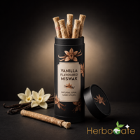 Bâtonnet de soin buccal naturel premium à la vanille, saveur vanille, pour un sourire sain, une haleine fraîche et un soin dentaire quotidien