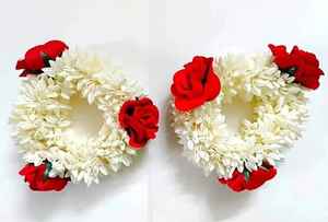 สร้อยข้อมือประดับดอกมะลิสีเหลืองทำมือ สำหรับเจ้าสาวงานแต่งงาน สีขาว  วัสดุพลาสติก แฟชั่น - Product Image 3