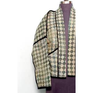 Chaqueta Gudari Hecha a Mano para Mujer, de Algodón Grueso, Estilo Indio Kantha, Surtida, Vintage, Reversible, Étnica, para Exteriores - Product Image 2