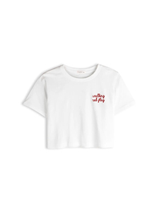 Camiseta Corta Bordada para Mujer, Logotipo Personalizado, Bordado Informal, Básico, Liso, Etiqueta Privada, OEM, Venta al por Mayor - Product Image 5