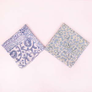 Craftjaipur Block Printed Cotton Bandanas Handcrafted Indian Textile Art Assorted Colors Boho Chic <b>Head</b> Scarf Eco-Friendly <b>Wraps</b> - Product Image 1