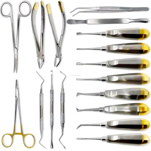 Kit d'instruments de dissection et de suture pour interventions chirurgicales mineures de qualité hospitalière, 17 pièces, manuel, en acier inoxydable, certifié CE ISO, fournisseur en gros - Product Image 5