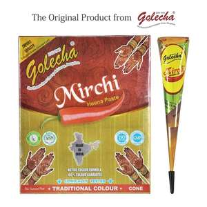 Big Mirchi Mehandi Cone Ready to Use Smooth Henna Paste for <b>Bridal</b> Festive Hand Design Traditional Style - Product Image 6