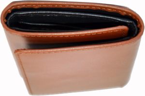 Genuine Leather <b>Long</b> Wallet Hasps Closure Unisex Fashion Minimalist Design Durable Daily Use Brown Color Silk Lining - Product Image 3