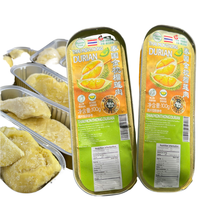 Premium diepvries Thaise Durian Monthong pulp, 100% vruchtvlees, 100g per tray, rechtstreeks uit de Thaise fabriek, 2 jaar houdbaarheid voor wereldwijde kopers.