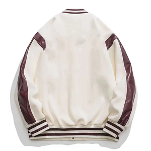 Custom Eagles Team Letterman High Quality Fashion Men's Winter Bomber Varsity Jacket 100% Wool Men's Jackets - Product Image 2