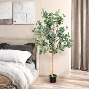 Albero di Eucalipto Artificiale di 1,67 Metri con 517 Foglie Silver Dollar - Product Image 5