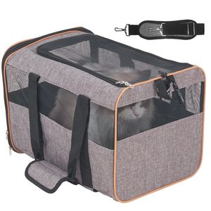 Borsa da Viaggio Regolabile in Alluminio con Ruote per Animali Domestici, Comodo Trasportino per Cani e Gatti per Casa o Viaggio - Product Image 6
