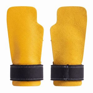Durable Leather Equipment Gymnastic Leather Grips Weightlifting Pull Up <b>Trainer</b> Leather Grip Unisex Heavy Duty Gymnastic Grips - Product Image 2