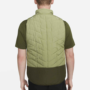Gilet matelassé réversible imperméable avec fermeture éclair, sans manches, col montant, personnalisé avec logo, pour homme et femme, broderie 3D, 220g - Product Image 3