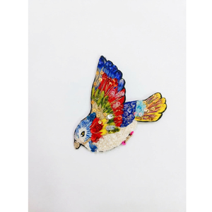 Colorful <b>Sequin</b> Bird Patch Embroidered Beaded Applique for Dresses <b>Jackets</b> Bags Shoes Kids Clothing Accessories - Product Image 1