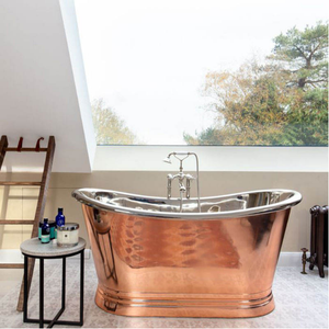 Bañera Ovalada de Cobre Independiente Daystar Trade Inc, Bañera de Lujo Hecha a Mano para Adultos, SIN Tapa - Product Image 4