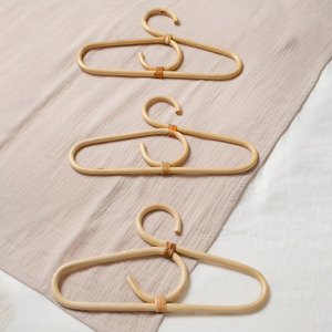Handcrafted in Vietnam cheap price hanger sustainable rattan cane hangers for <b>displaying</b> clothes - Product Image 4