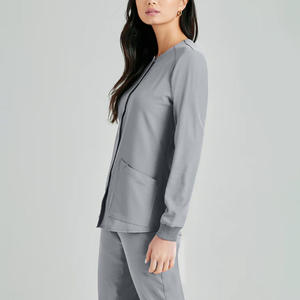 Chaqueta de Trabajo Personalizada Bordada para Mujer, de Secado Rápido, Transpirable, Suave y Duradera, Uniforme para Profesionales de la Salud - Product Image 4