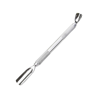 Pousse-cuticules double extrémité en acier inoxydable Flex Point, durable, pour les professionnels de la manucure et des services de pédicure en salon