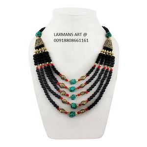 ใหม่สร้อยคอลูกปัดแก้วจากอินเดียสร้อยคอแฟชั่นสร้อยคอแฟชั่นจี้แฟชั่นสร้อยคอลูกปัดแก้วขายส่ง - Product Image 2