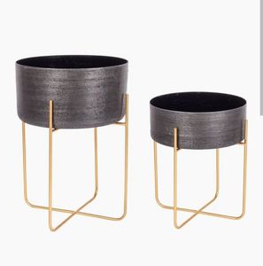Macetas de Metal y Hierro Hechas a Mano para Plantas de Jardín, Decoración para Sala de Estar y Dormitorio - Product Image 3