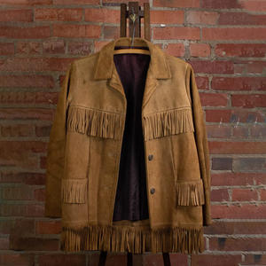 Streetwear Fashion Fringes <b>Suede</b> Leather <b>Jacket</b> Custom Made And All Sizes Available Women's <b>Suede</b> Leather <b>Jackets</b> With Fringes - Product Image 1