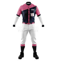 Uniforme de baseball de haute qualité au meilleur prix, 100% polyester, manches courtes, séchage rapide, coupe personnalisée pour adultes