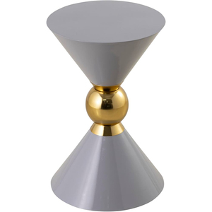 Mesas de centro y auxiliares de metal resistente en forma de tambor, color plateado y dorado, para sala de estar, hogar, hotel, a un precio impresionante. - Product Image 1