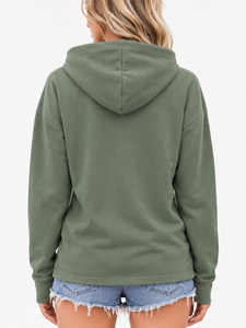Women's Custom Graphic Pullover Hoodie Oversized Casual Streetwear Sweatshirt <b>Long</b> <b>Sleeve</b> Fleece Hooded <b>Top</b> OEM Wholesale - Product Image 3