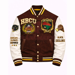 Chaqueta Varsity Ligera para Hombre HBCU - Logotipo Frontal Personalizable, Ecológica, Transpirable y de Secado Rápido, Ajuste Cómodo - Product Image 1