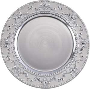 Assiettes de présentation élégantes 100 pièces en acier inoxydable écologique, vaisselle décorative moderne de qualité supérieure pour mariage et réception - Product Image 1