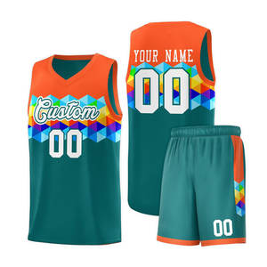 Ensemble d'entraînement de basketball unisexe personnalisé de haute qualité, grande taille, avec logo imprimé par transfert thermique, respirant et à séchage rapide - Product Image 1