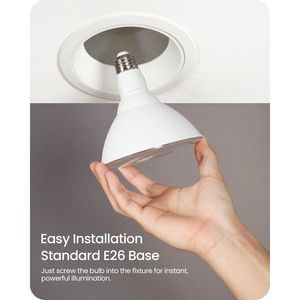 Confezione da 2 Lampade LED da Esterno Dimmerabili IP65 PAR38 Equivalente a 120W per Patio, Giardino, Portico, Vialetto, Garage - Product Image 4