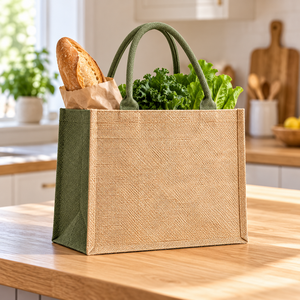 Sac fourre-tout en jute personnalisé avec logo, petites poignées en corde, réutilisable, sac cadeau en toile de jute naturelle, vente en gros Bangladesh - Product Image 6