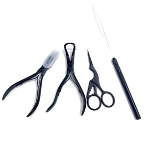 KANEKA ENTERPRISES Premium Professional Luxury Stainless Steel Hair <b>Extension</b> Kit Eco-Friendly Design Heat Connector A+ Grade - Product Image 4
