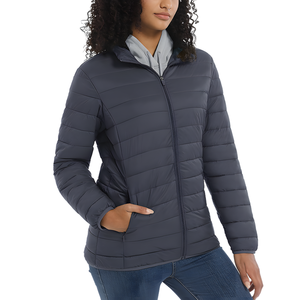 Chaqueta de invierno acolchada impermeable corta con estampado de animales, tipo bomber, en amarillo mantequilla, para otoño - Product Image 3