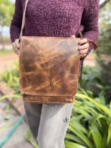 Sac bandoulière en cuir véritable fait main, nouveau design, multi-usages, élégant, pour femmes, vente en gros - Product Image 5