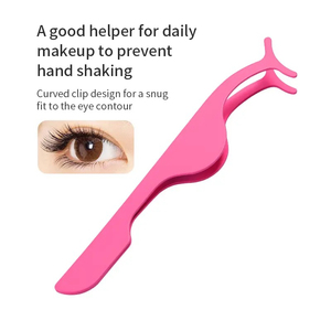 New Unique Design Stainless Steel <b>Rose</b> Body Use Half Size Partial Eyelash Curler High Quality <b>Top</b> Grip Eyelash Applicators - Product Image 3