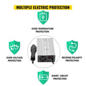 48V Club Car RXV Plug LED Golf Cart caricabatteria Power Wise alluminio Shell 15A caricabatteria elettrico per Ez Go Yamaha Golf batteria - Product Image 6