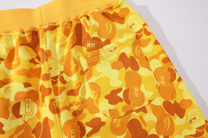 Men's Customizable Breathable Yellow Camouflage Print Board <b>Shorts</b> Mid Waist Quick Dry Casual Swimwear - Product Image 4