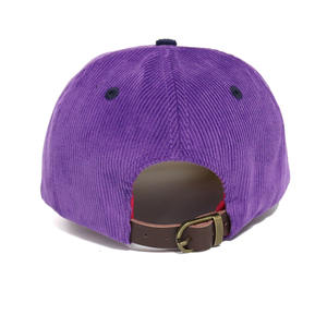 Casquette de baseball en velours côtelé avec logo brodé personnalisé, style Dad Hat, ajustable, non structurée, bicolore, vintage, vente en gros, unisexe - Product Image 1