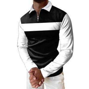 OEM personalizado para hombres para Polos nueva moda patrón sólido sublimado antiarrugas de calidad superior de punto para el verano desgaste - Product Image 2