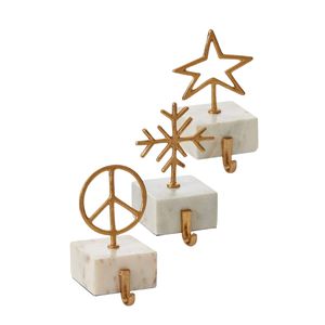 Sapin de Noël élégant et très demandé, en métal doré poli, avec surface en aluminium et bois, pour décoration festive et idéal pour offrir. - Product Image 5