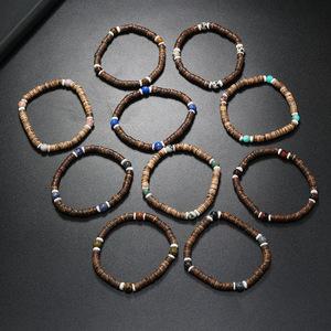 Trendy Bead Yellow Tiger Eye <b>Bracelet</b> Geometric Natural Stone <b>Stretch</b> Gift for Men Women Buddhist Symbol A800894 - Product Image 5